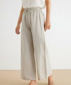 Women's Linen Wide Leg Pants TA5
