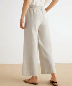 Women's Linen Wide Leg Pants TA5