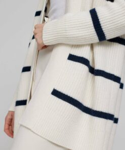 Women's Striped Cardigan Sweater TA06