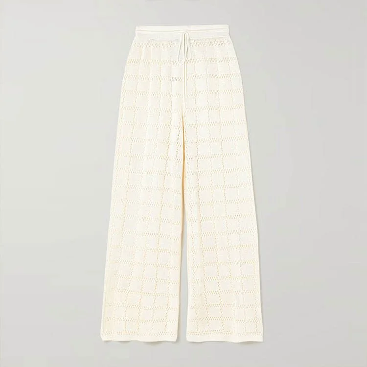 Women's Wide Leg Lace Pants TA39 - Image 3