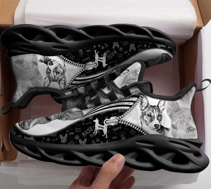 Basenji Sketch Max Soul Shoes For Men And Women, Best Gift For Pet Lover