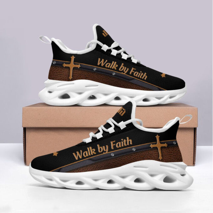Black Jesus Walk By Faith Running Sneakers 1 Max Soul Shoes For Men And Women