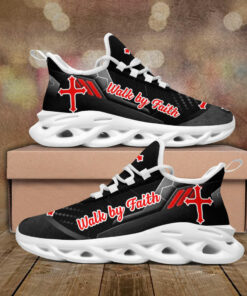 Black Jesus Walk By Faith Running Sneakers 2 Max Soul Shoes For Men And Women