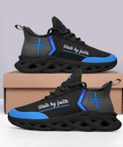Black Jesus Walk By Faith Running Sneakers 3 Max Soul Shoes For Men And Women