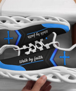 Black Jesus Walk By Faith Running Sneakers 3 Max Soul Shoes For Men And Women