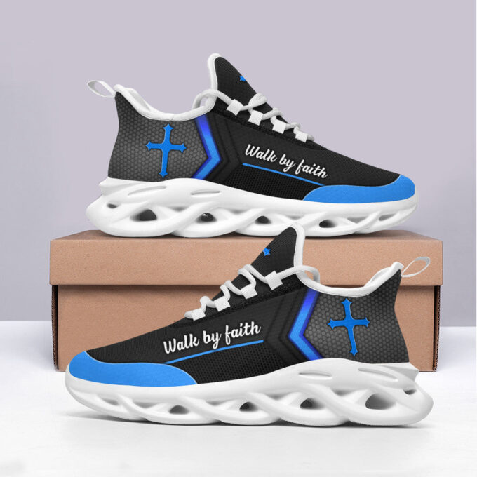 Black Jesus Walk By Faith Running Sneakers 3 Max Soul Shoes For Men And Women