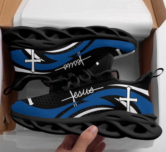 Blue Jesus Running Sneakers Max Soul Shoes For Men And Women