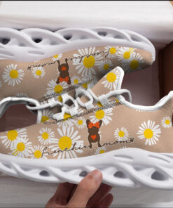 Cute Frenchie Mom, Daisy Flowers Max Soul Shoes, Best Gift For Men And Women