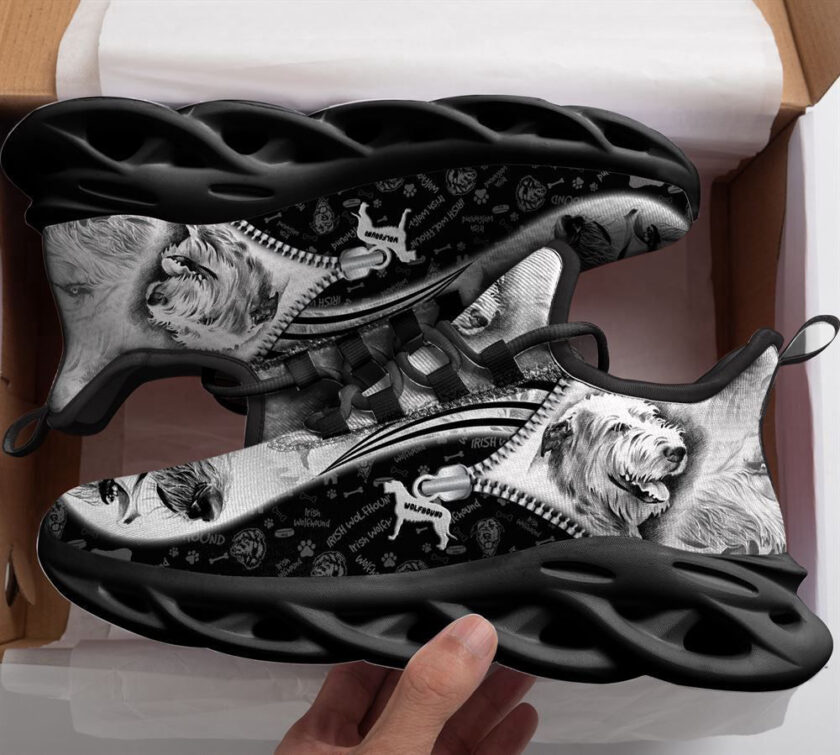 Irish Wolfhound Sketch Max Soul Shoes For Women Men Kid, Gift For Dog Lover - Image 2