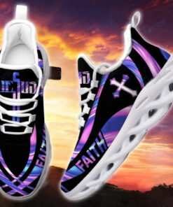 Jesus Faith Hologram Running Sneakers Max Soul Shoes For Men And Women