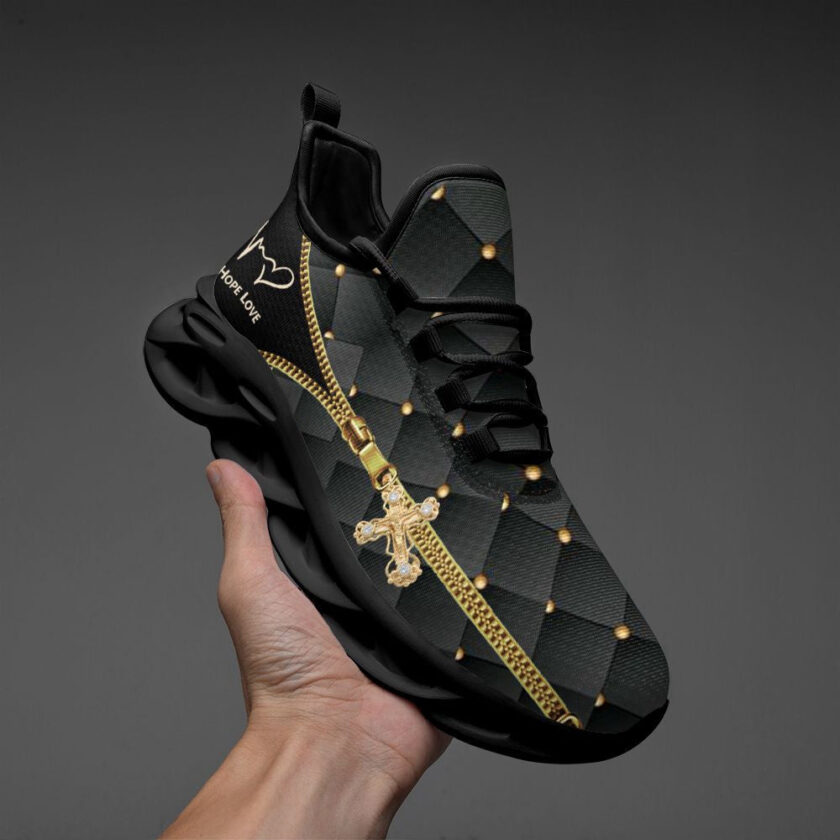 Jesus Faith Hope Love Running Sneakers Max Soul Shoes For Men And Women - Image 5
