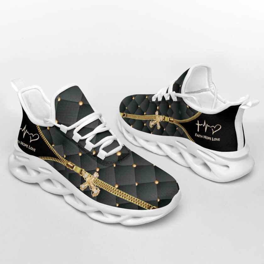 Jesus Faith Hope Love Running Sneakers Max Soul Shoes For Men And Women - Image 4