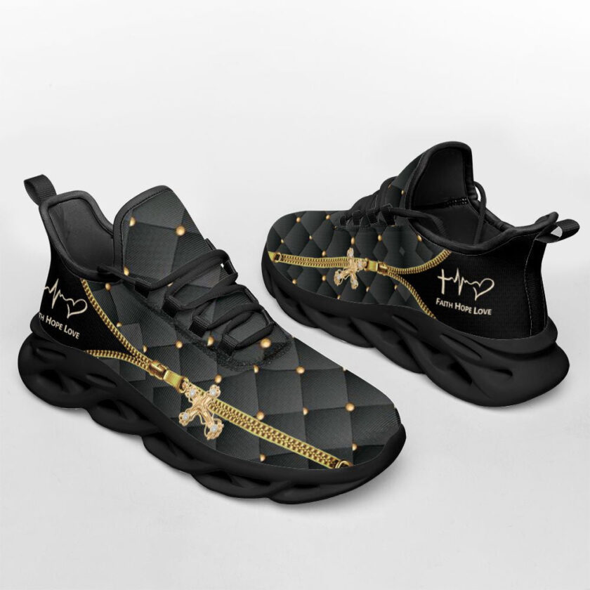 Jesus Faith Hope Love Running Sneakers Max Soul Shoes For Men And Women - Image 3