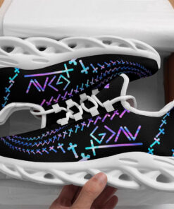 Jesus God Is Greater Than High And Low Running Sneakers Max Soul Shoes  For Men And Women