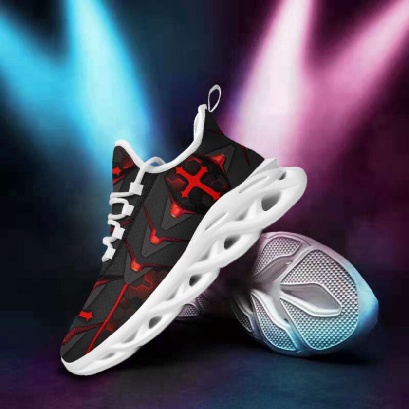 Jesus Running Black Sneakers 2 Max Soul Shoes For Men And Women - Image 3
