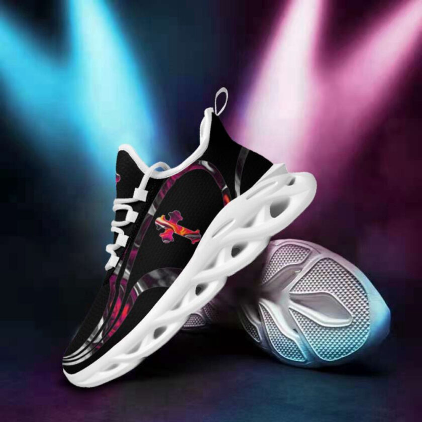 Jesus Running Black Sneakers 3 Max Soul Shoes For Men And Women - Image 5