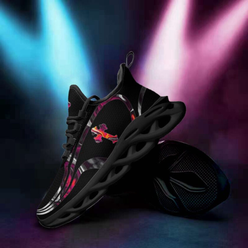 Jesus Running Black Sneakers 3 Max Soul Shoes For Men And Women - Image 4