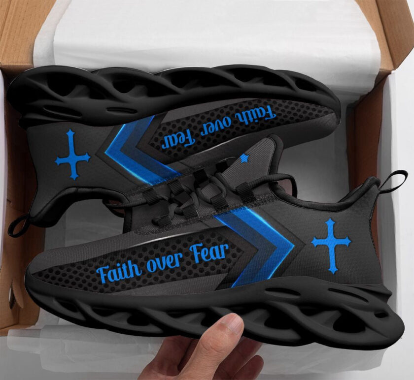Jesus Running Blue Sneakers 2 Max Soul Shoes For Men And Women - Image 2