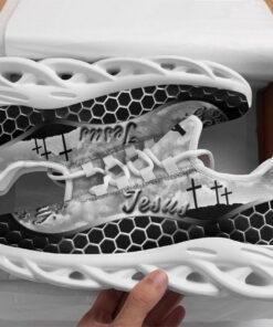 Jesus Running Sneakers Black 2 Max Soul Shoes For Men And Women