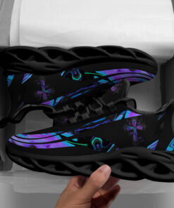 Jesus Running Sneakers Black Max Soul Shoes For Men And Women