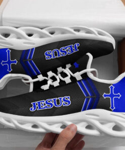 Jesus Running Sneakers Blue 2 Max Soul Shoes For Men And Women