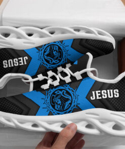 Jesus Running Sneakers Blue Max Soul Shoes For Men And Women