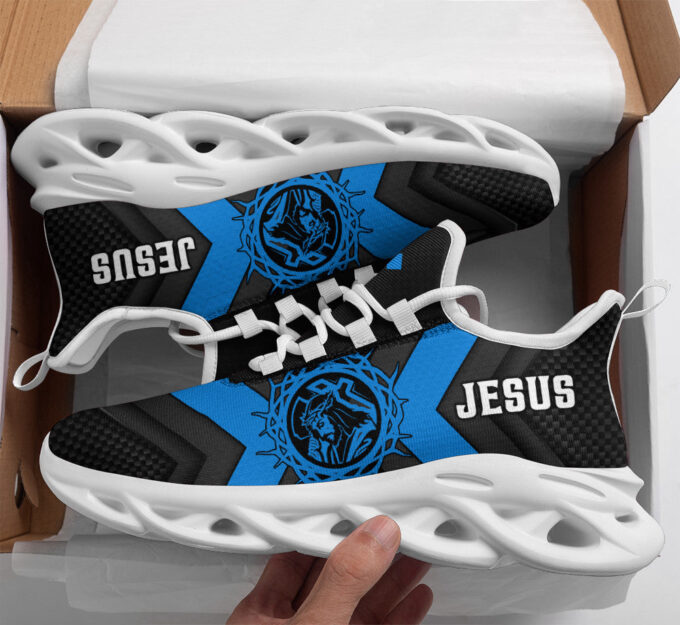 Jesus Running Sneakers Blue Max Soul Shoes For Men And Women