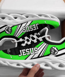 Jesus Running Sneakers Green Max Soul Shoes For Men And Women