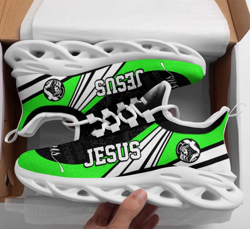 Jesus Running Sneakers Green Max Soul Shoes For Men And Women