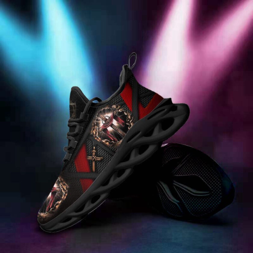 Jesus Running Sneakers Max Soul Shoes - Christian Shoes For Men And Women - Image 3