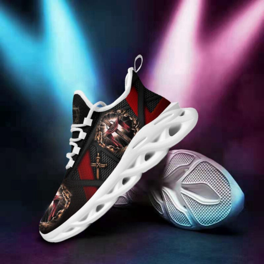 Jesus Running Sneakers Max Soul Shoes - Christian Shoes For Men And Women - Image 2