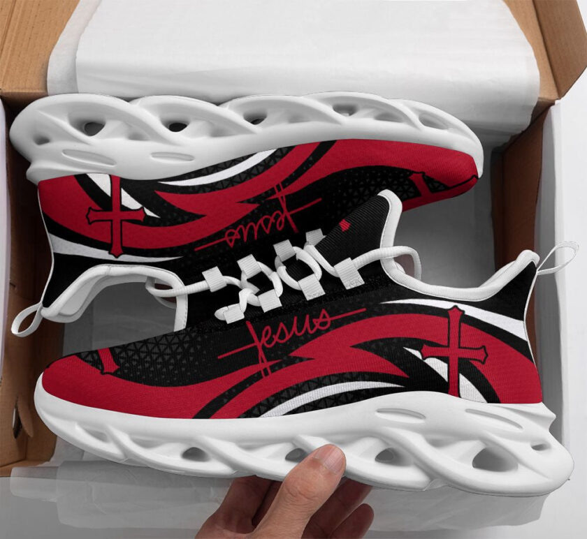 Jesus Running Sneakers Red 1 Max Soul Shoes For Men And Women