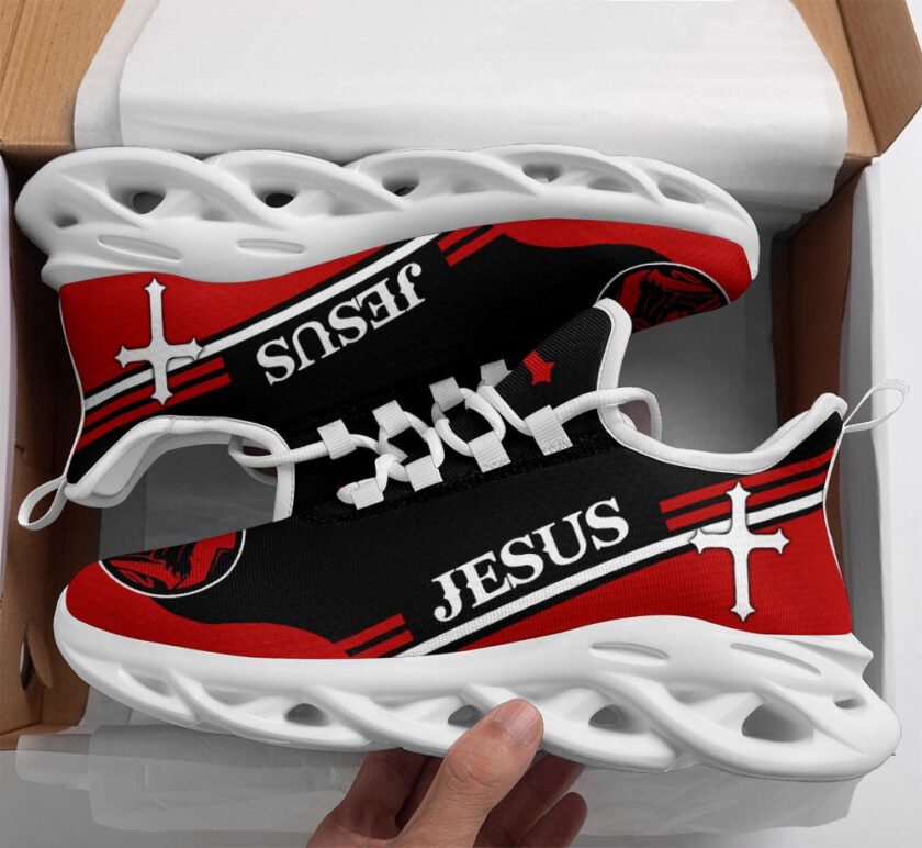 Jesus Running Sneakers Red 2 Max Soul Shoes For Men And Women