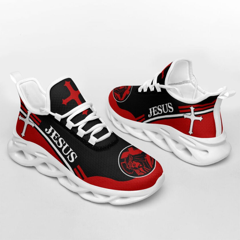 Jesus Running Sneakers Red 2 Max Soul Shoes For Men And Women - Image 3