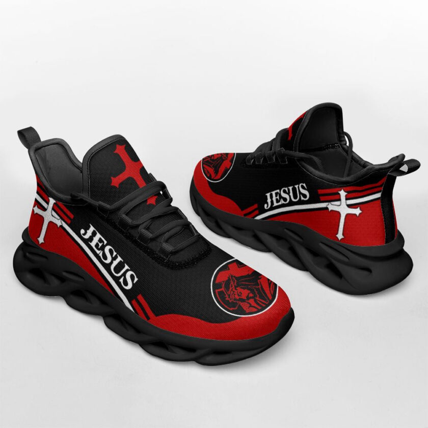 Jesus Running Sneakers Red 2 Max Soul Shoes For Men And Women - Image 4