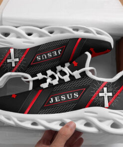 Jesus Running Sneakers Red Black Max Soul Shoes For Men And Women