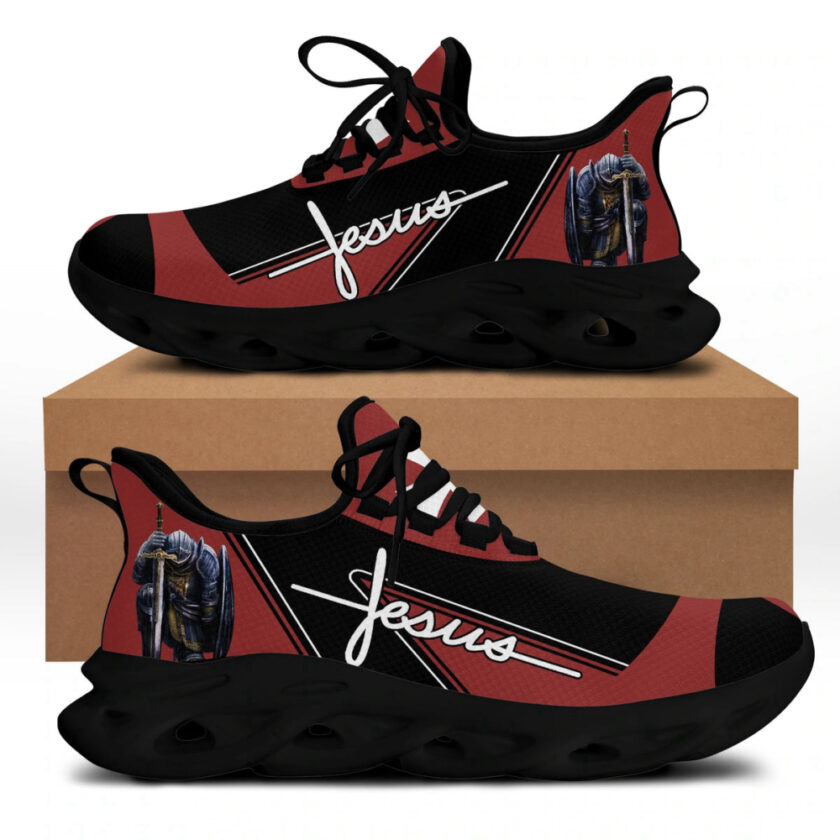 Jesus Running Sneakers Red Max Soul Shoes For Men And Women - Image 4