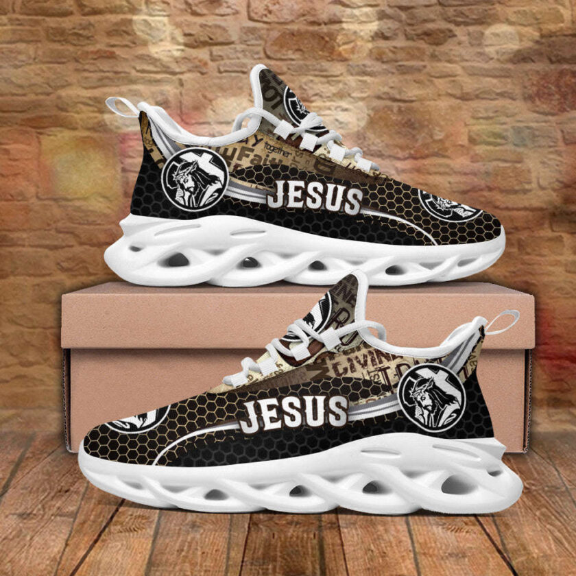 Jesus Running Sneakers White Black Max Soul Shoes For Men And Women - Image 4