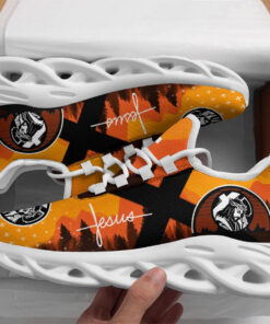 Jesus Running Sneakers Yellow Max Soul Shoes - Christian Shoes For Men And Women