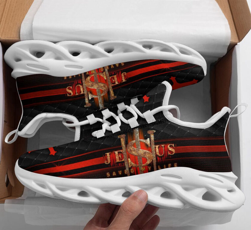 Jesus Saved My Life Running Sneakers Max Soul Shoes For Men And Women
