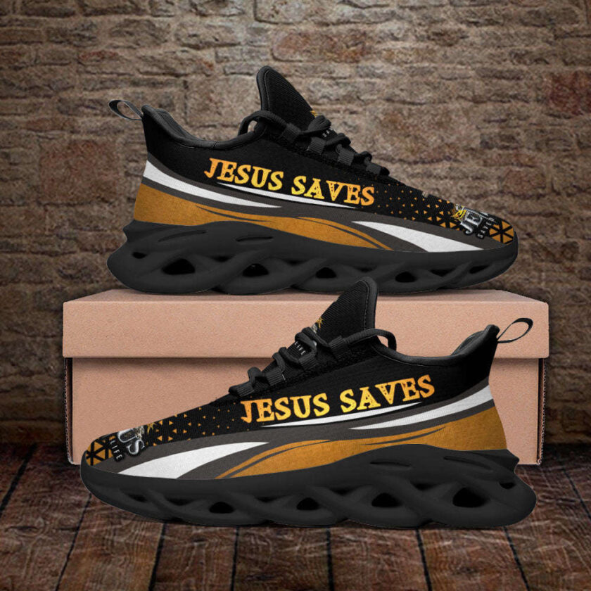 Jesus Saves Running Sneakers Max Soul Shoes For Men And Women - Image 3