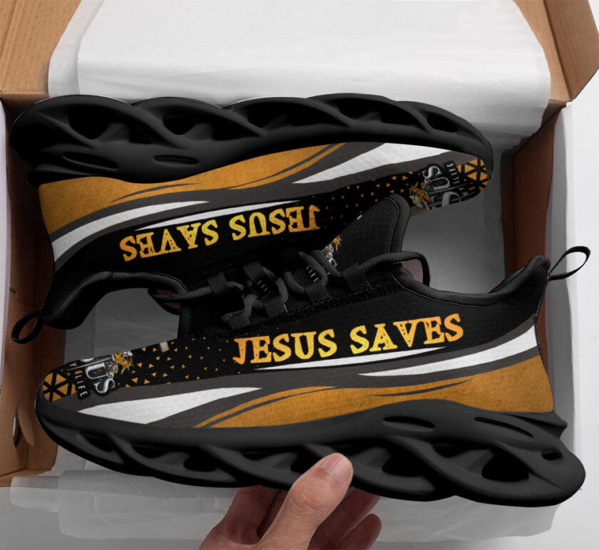 Jesus Saves Running Sneakers Max Soul Shoes For Men And Women - Image 2