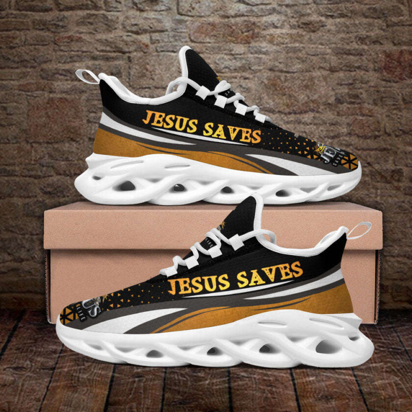 Jesus Saves Running Sneakers Max Soul Shoes For Men And Women - Image 4