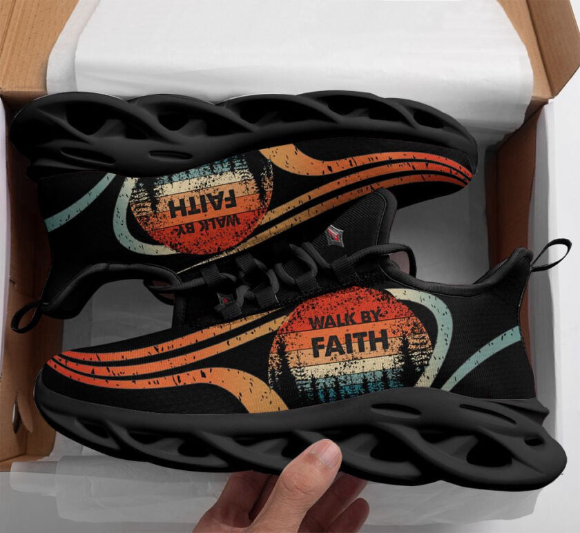 Jesus Walk By Faith Running Sneakers 1 Max Soul Shoes For Men And Women - Image 2