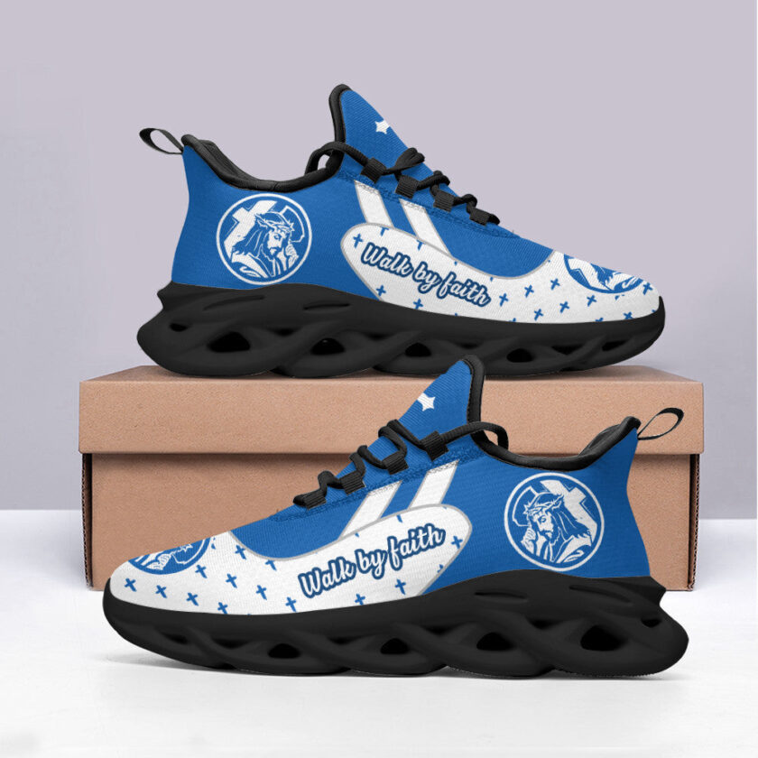 Jesus Walk By Faith Running Sneakers 3 Max Soul Shoes For Men And Women - Image 4