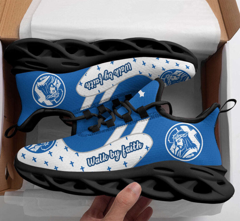 Jesus Walk By Faith Running Sneakers 3 Max Soul Shoes For Men And Women - Image 2