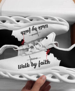 Jesus Walk By Faith Running Sneakers Max Soul Shoes For Men And Women