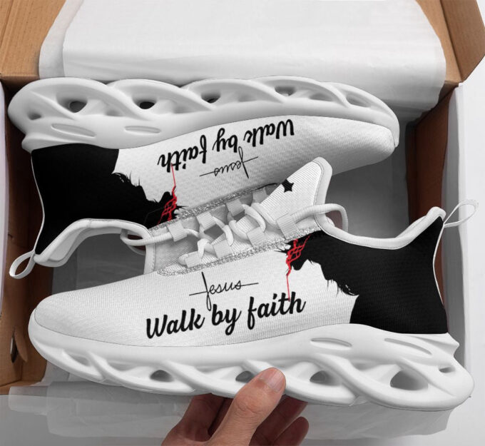 Jesus Walk By Faith Running Sneakers Max Soul Shoes For Men And Women