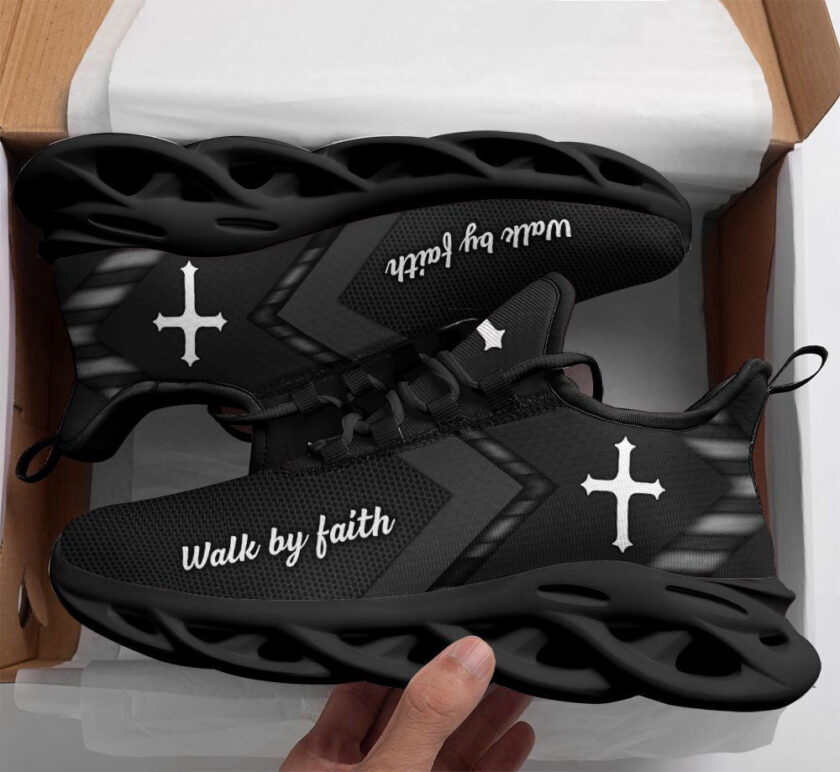 Jesus White Black Running Sneakers 2 Max Soul Shoes For Men And Women - Image 2