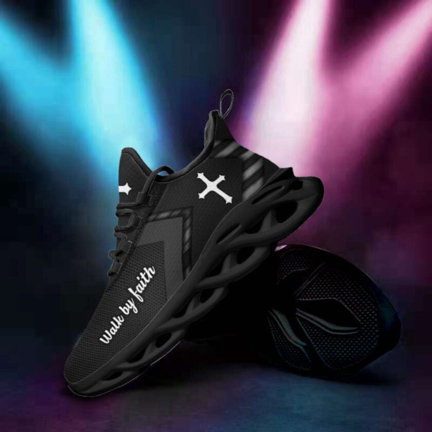 Jesus White Black Running Sneakers 2 Max Soul Shoes For Men And Women - Image 4